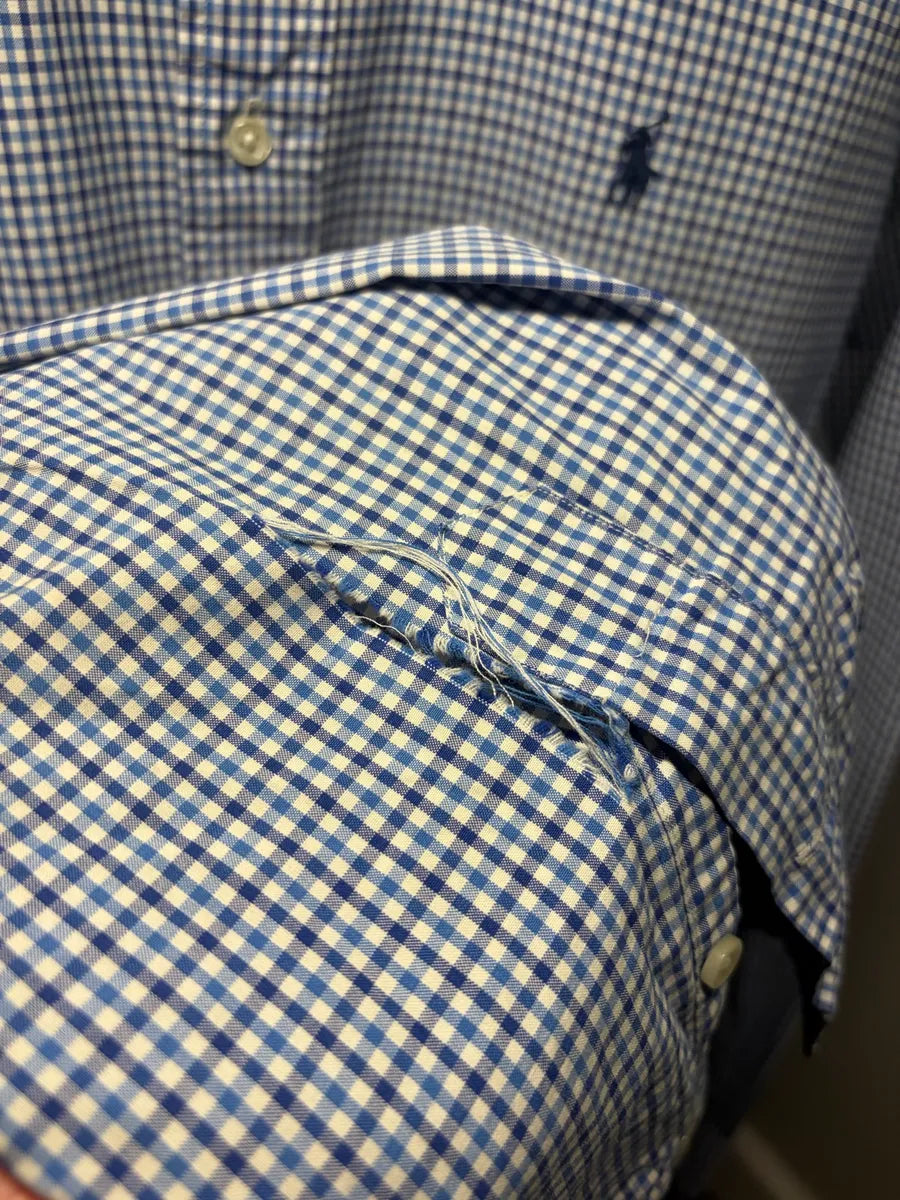 Ralph Lauren Button Up Damaged